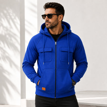Chaqueta Torren™ con Capucha Ajustable y Bolsillos Frontales con Solapa