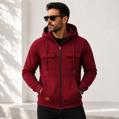 Chaqueta Torren™ con Capucha Ajustable y Bolsillos Frontales con Solapa