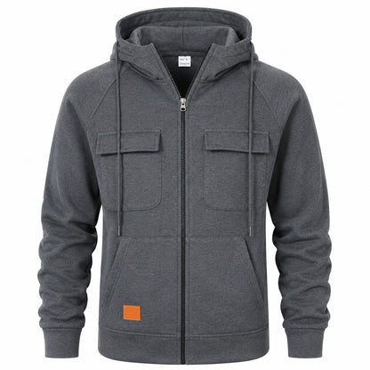 Chaqueta Torren™ con Capucha Ajustable y Bolsillos Frontales con Solapa