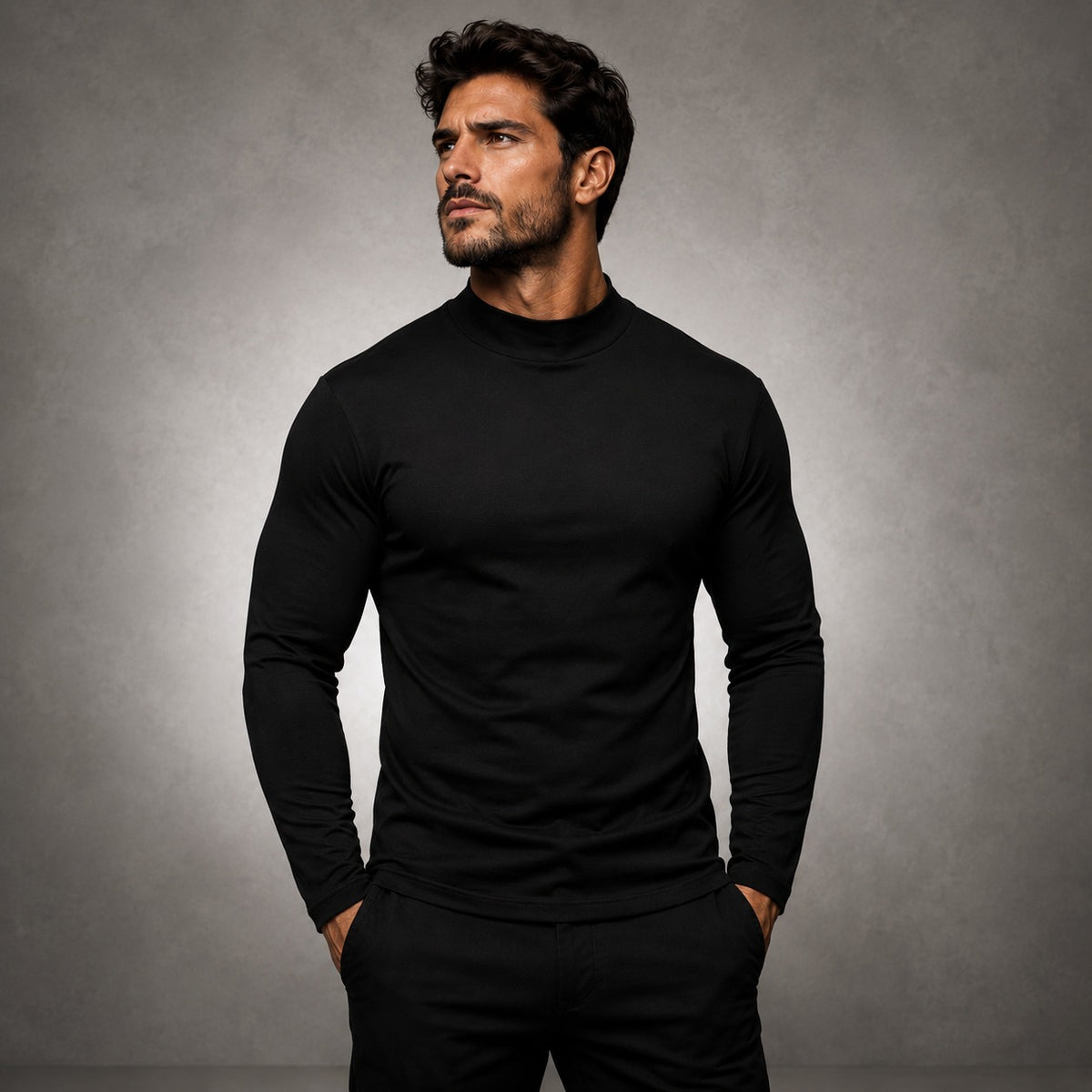 Camiseta Valtor™ de Manga Larga con Tejido Flexible y Corte Ajustado