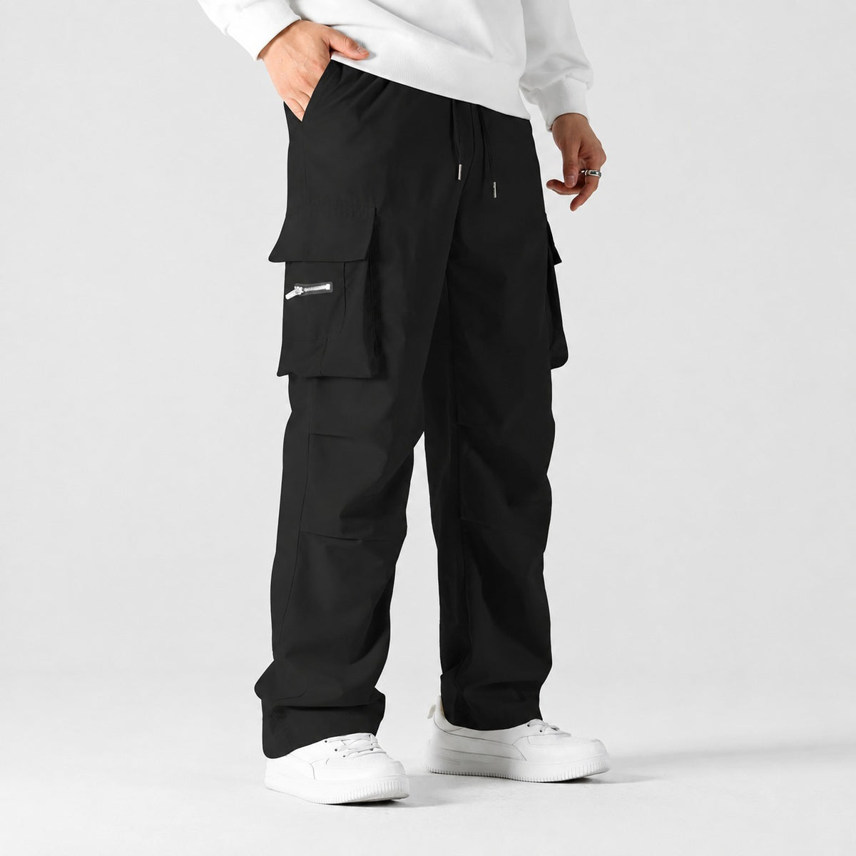 Pantalón Cargo Toren™ con Corte Amplio, Bolsillos Laterales y Cintura Ajustable