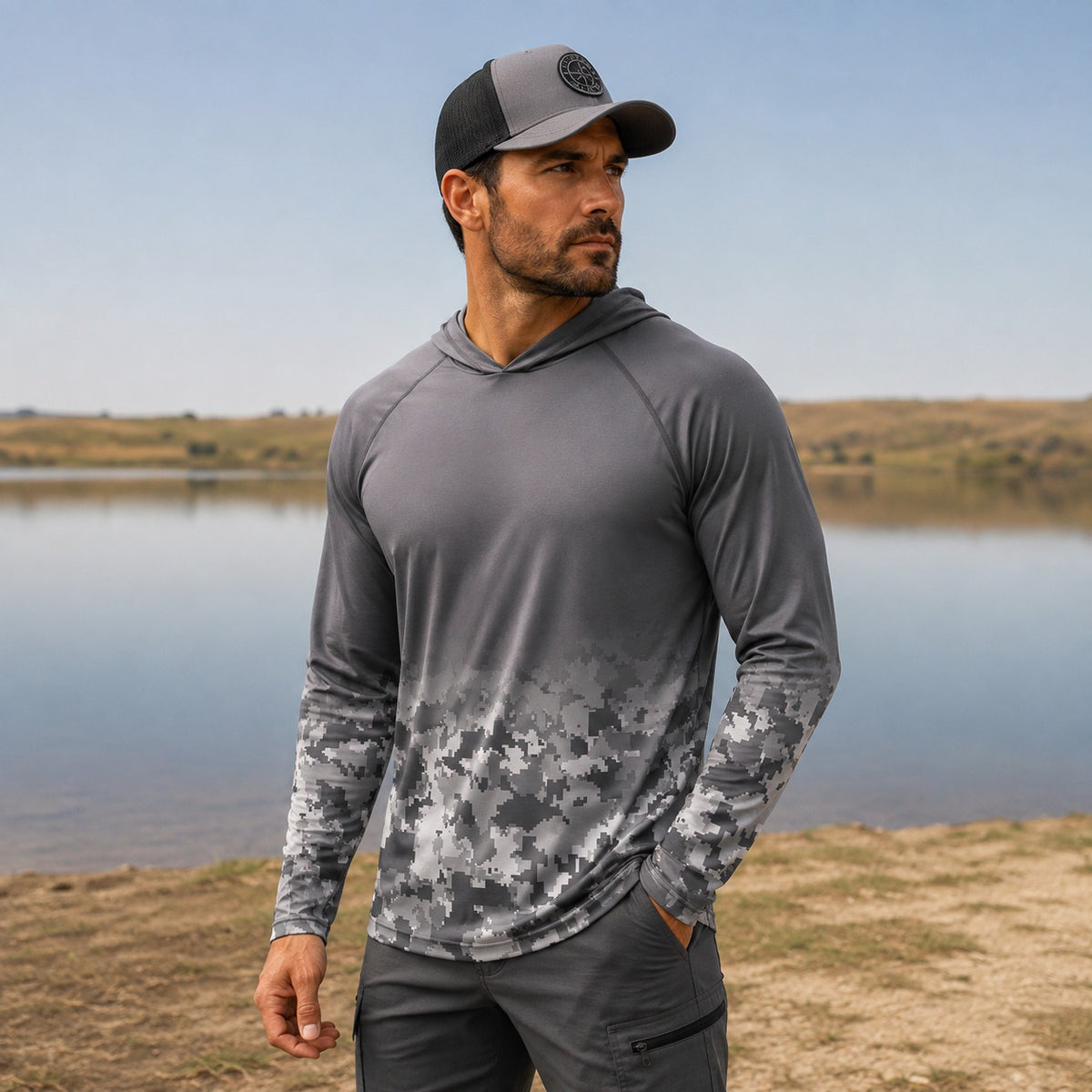 Camisa UV Morales™ con Capucha y Tejido Transpirable – Ideal para Deportes al Aire Libre