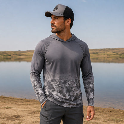 Camisa UV Morales™ con Capucha y Tejido Transpirable – Ideal para Deportes al Aire Libre
