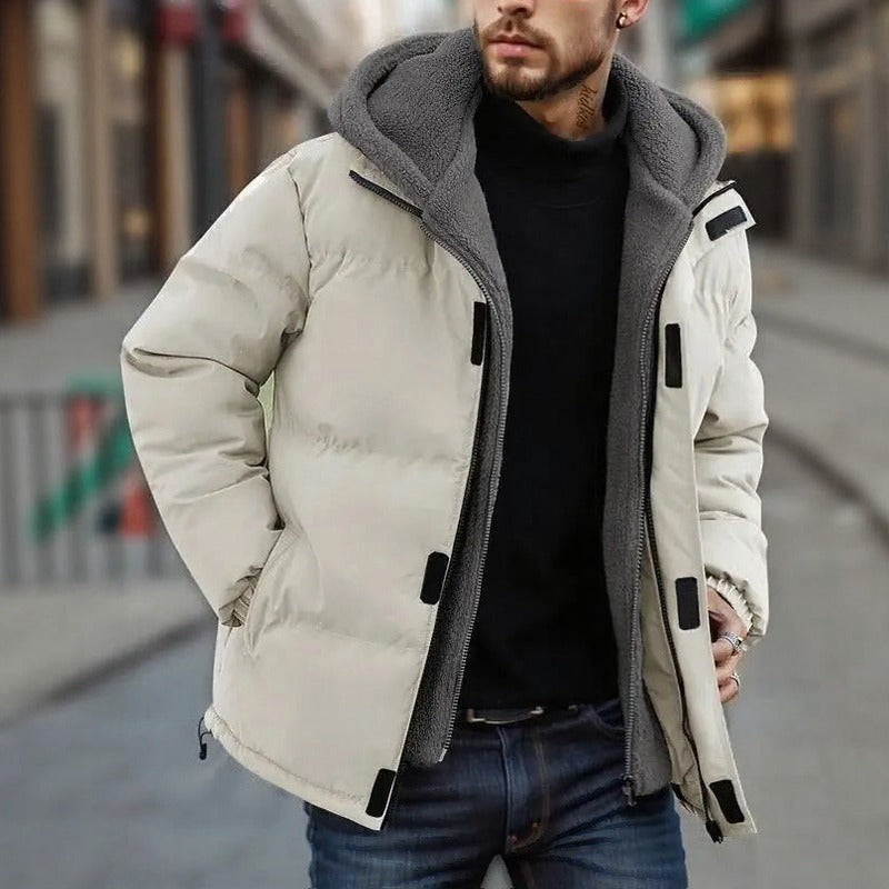 Chamarra Masculina Raven™ con Puffer Premium y Forro Térmico Afelpado