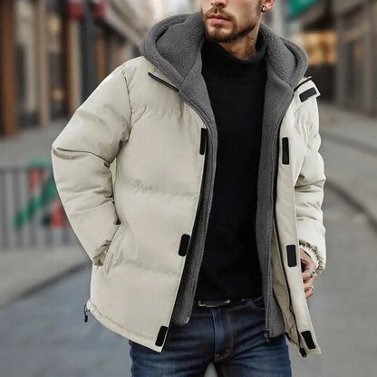 Chamarra Masculina Raven™ con Puffer Premium y Forro Térmico Afelpado