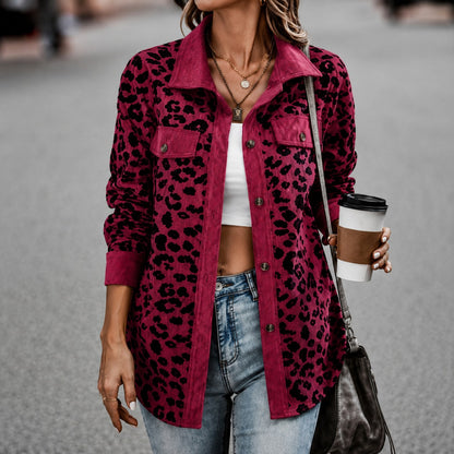 Chaqueta Elena™ con Estampado Animal Print, Bolsillos con Solapa y Botones
