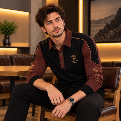 Polo Lucero™ con Paneles en Contraste, Vivos y Detalles Bordados