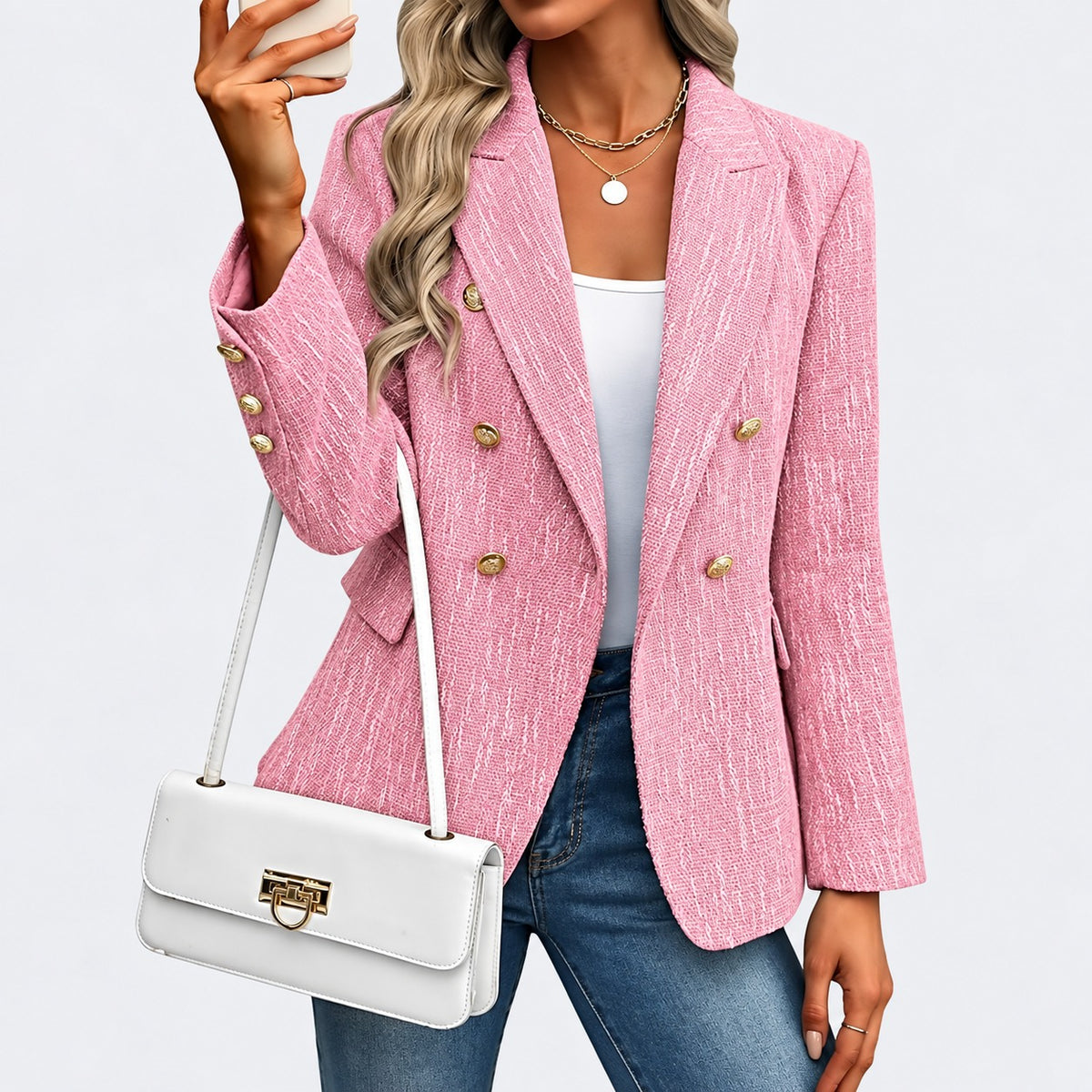 Blazer Oaxaca™ de Sastrería con Solapas Clásicas y Doble Botonadura