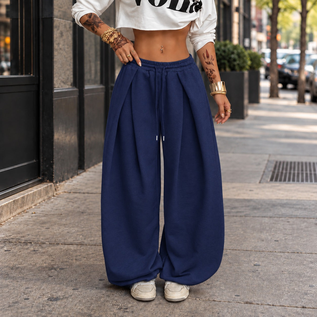 Pantalón Vanna™ de Corte Amplio y Pretina Elástica