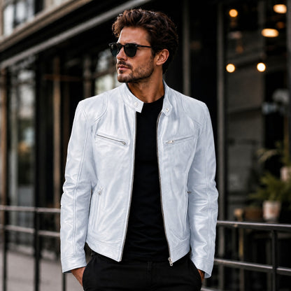 Chaqueta Yakuza™ en Cuero Premium con Diseño Minimalista y Atemporal