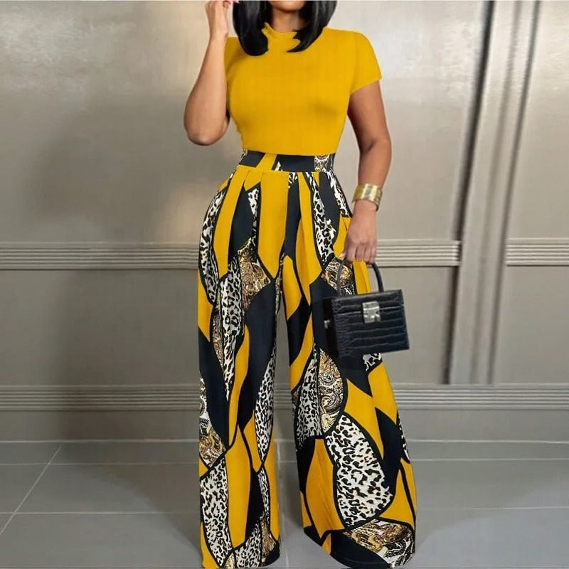 Conjunto Lunavie™ con Estampado Moderno y Estilo Lujoso