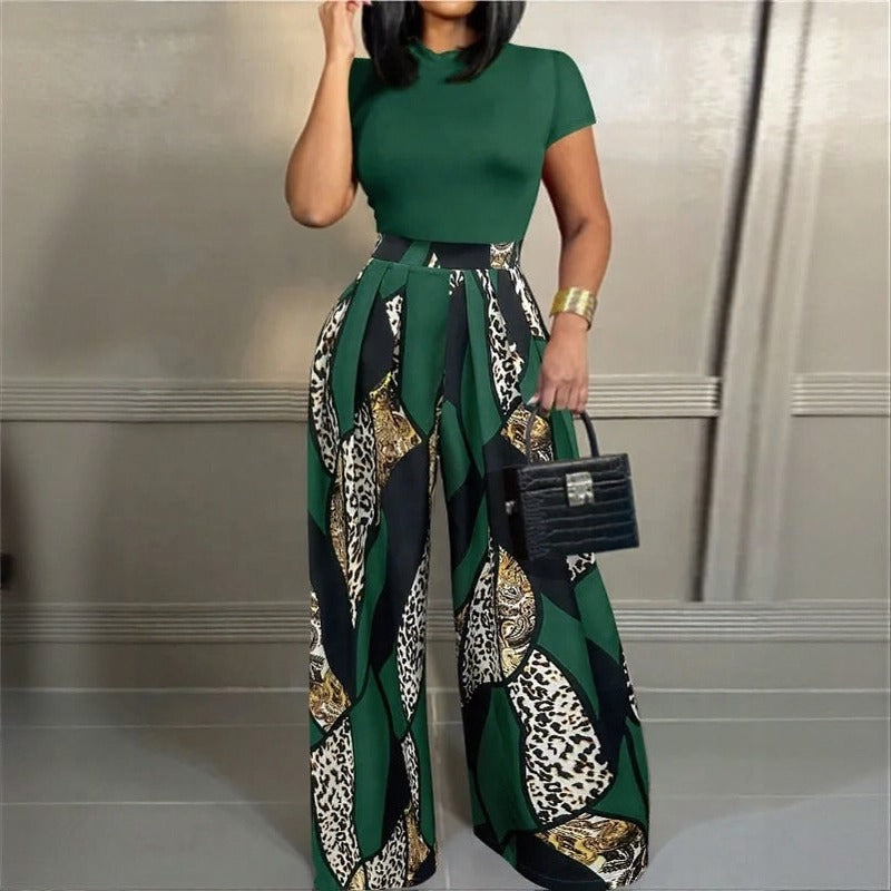 Conjunto Lunavie™ con Estampado Moderno y Estilo Lujoso