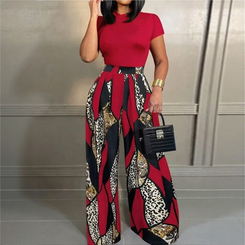 Conjunto Lunavie™ con Estampado Moderno y Estilo Lujoso