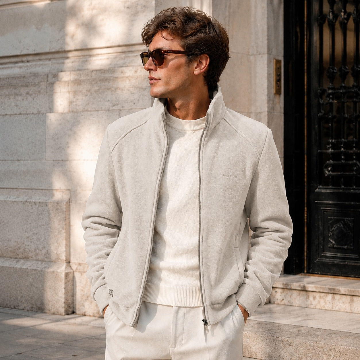Chaqueta Arven™ con Cuello Alto y Elegancia Casual