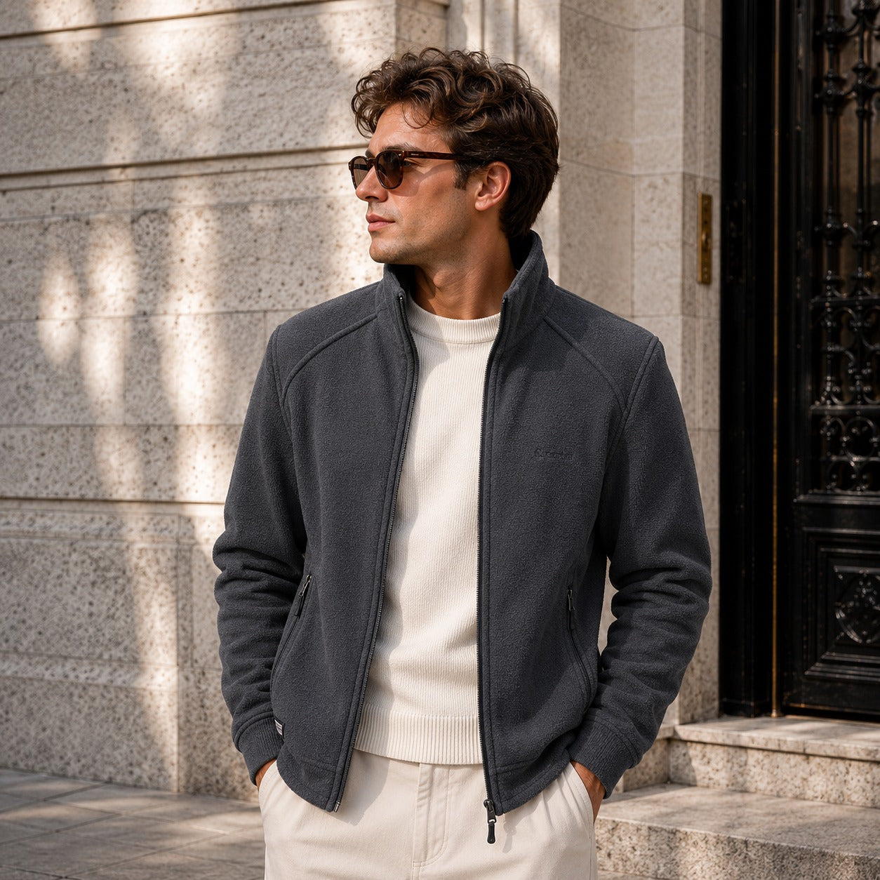 Chaqueta Arven™ con Cuello Alto y Elegancia Casual