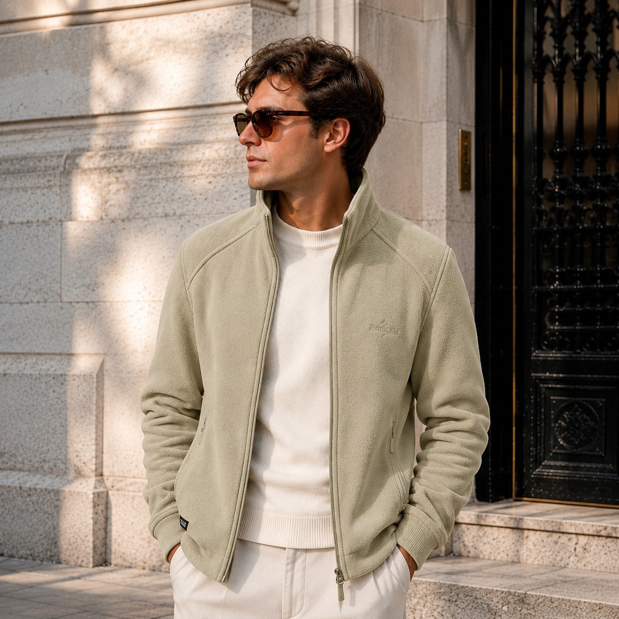 Chaqueta Arven™ con Cuello Alto y Elegancia Casual