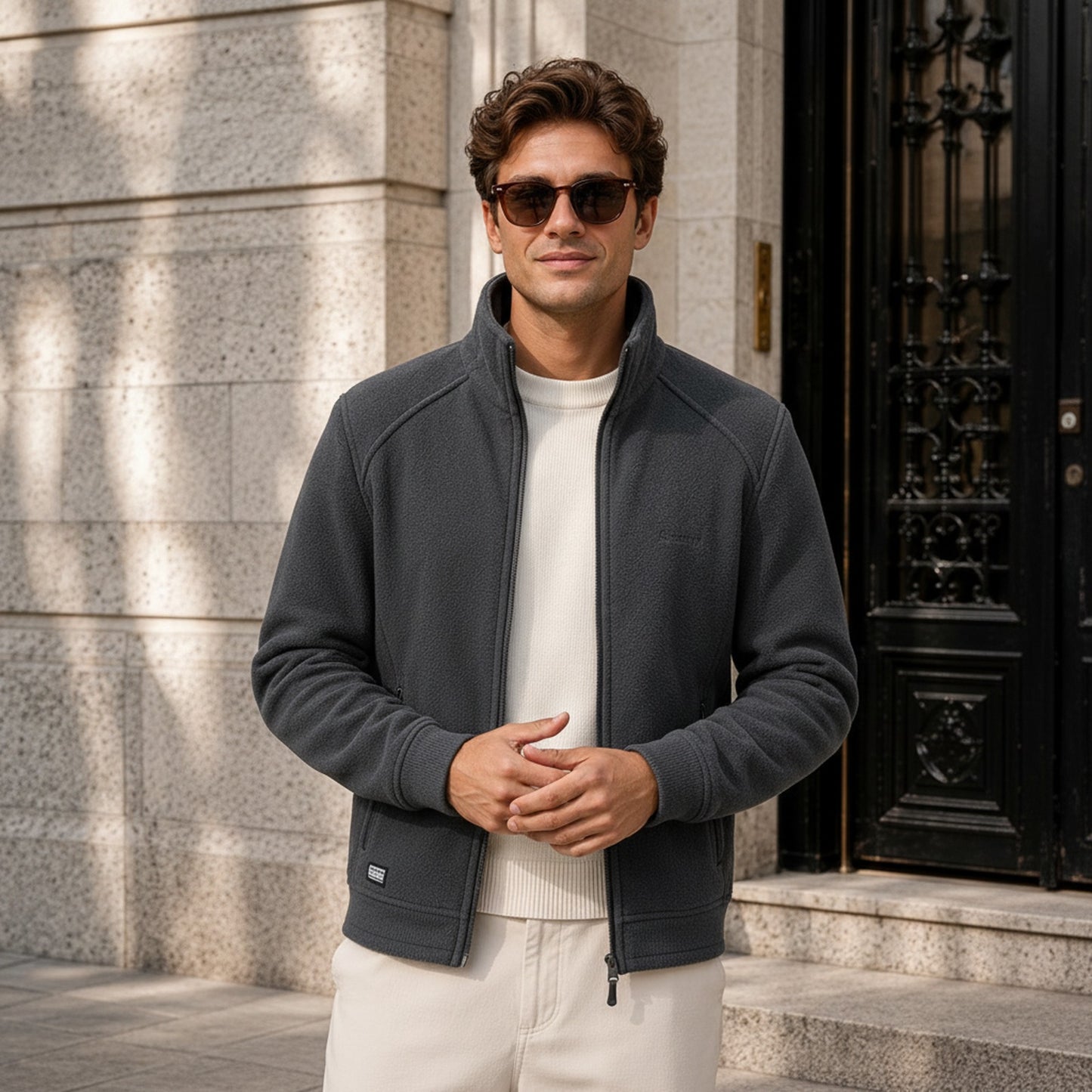 Chaqueta Arven™ con Cuello Alto y Elegancia Casual