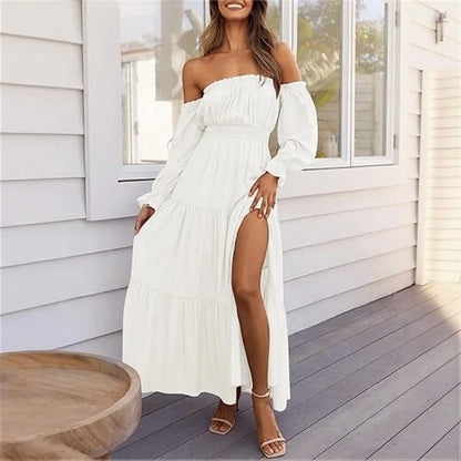 Vestido Ravienna™ con Hombros Descubiertos y Fluidez Sofisticada
