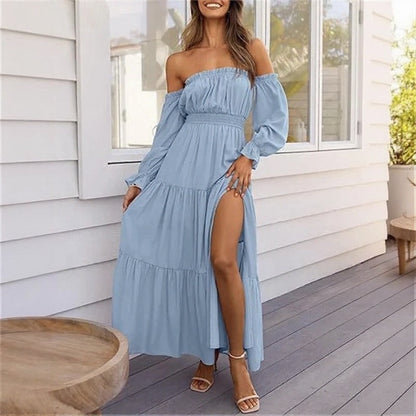 Vestido Ravienna™ con Hombros Descubiertos y Fluidez Sofisticada