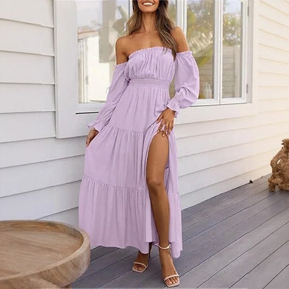 Vestido Ravienna™ con Hombros Descubiertos y Fluidez Sofisticada
