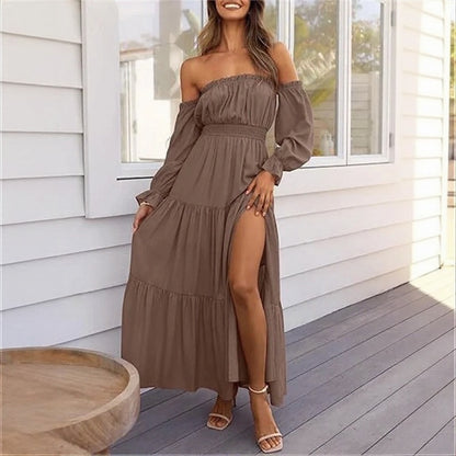 Vestido Ravienna™ con Hombros Descubiertos y Fluidez Sofisticada