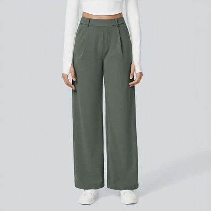 Pantalón Monarcelle™ Con Caída Fluida y Diseño Minimalista