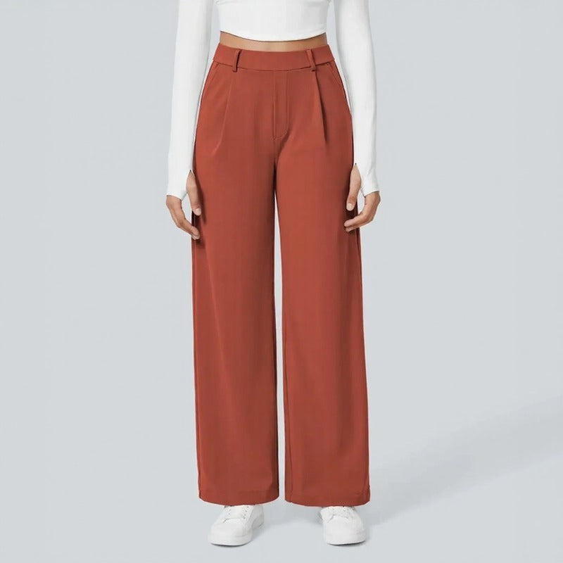 Pantalón Monarcelle™ Con Caída Fluida y Diseño Minimalista