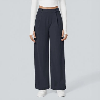 Pantalón Monarcelle™ Con Caída Fluida y Diseño Minimalista