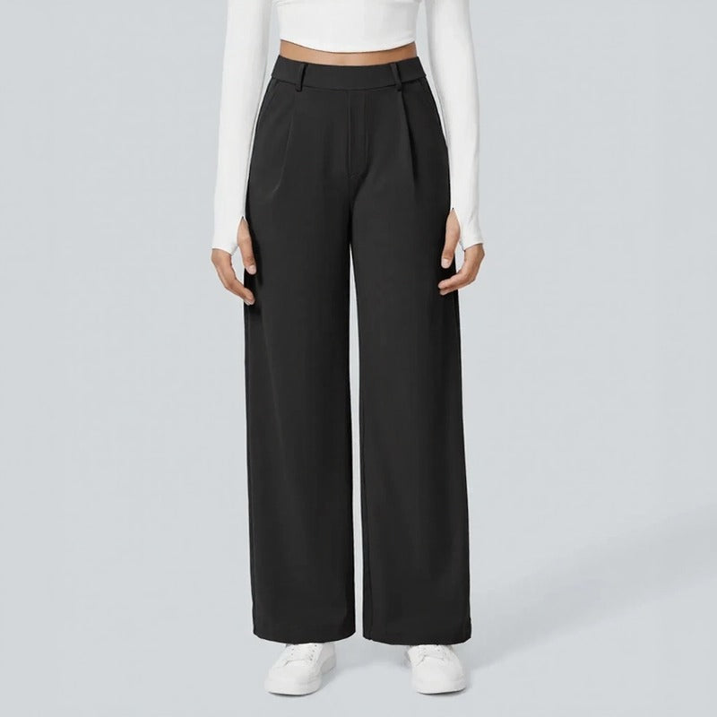 Pantalón Monarcelle™ Con Caída Fluida y Diseño Minimalista