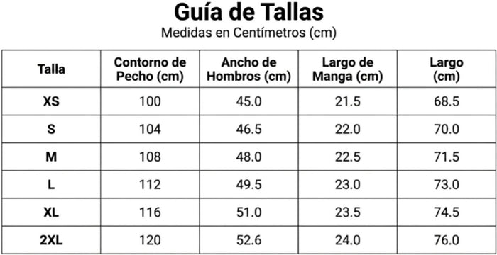 Guía de tallas