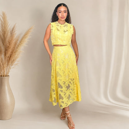 Conjunto Alessa™ en Tul Floral y Encanto Delicado