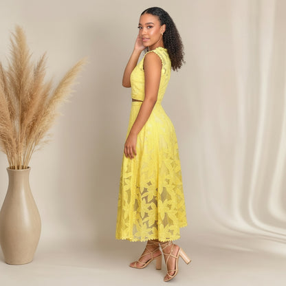 Conjunto Alessa™ en Tul Floral y Encanto Delicado