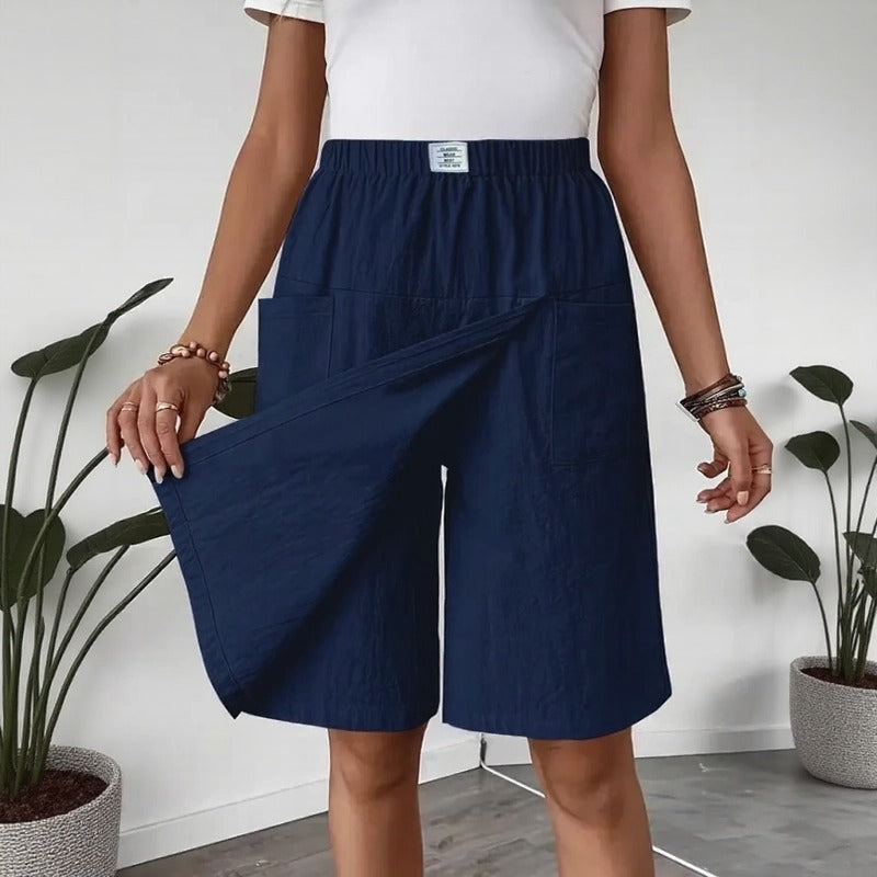 Short Falda Celenne™ en Lino de Algodón y Confort Premium