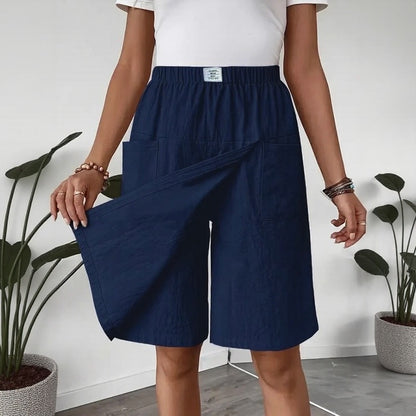 Short Falda Celenne™ en Lino de Algodón y Confort Premium