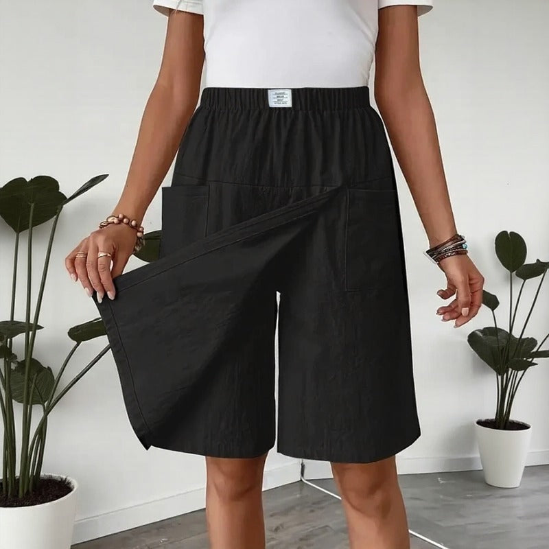 Short Falda Celenne™ en Lino de Algodón y Confort Premium