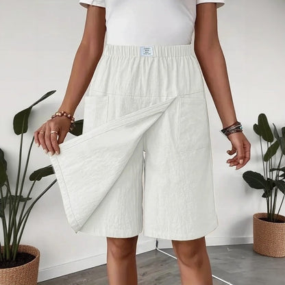 Short Falda Celenne™ en Lino de Algodón y Confort Premium