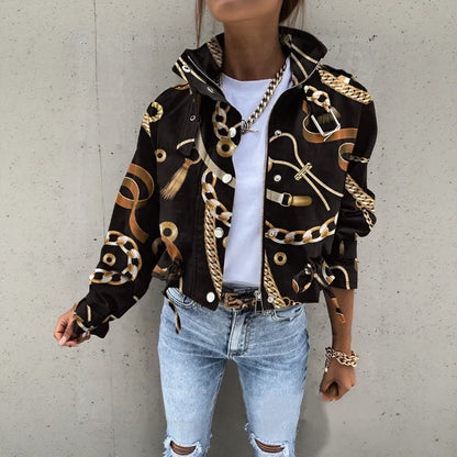 Chaqueta Valkyra™ Cropped Con Diseño Utility Contemporáneo