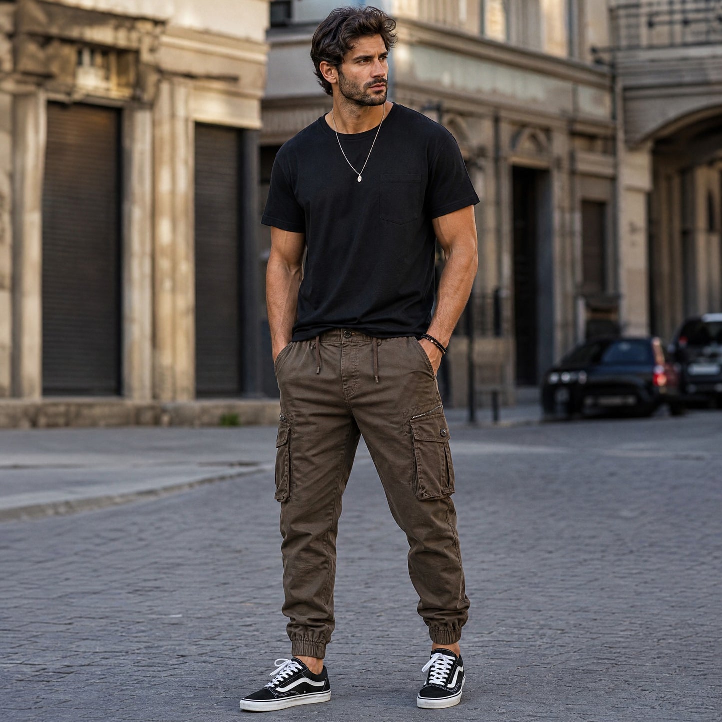 Pantalón Cargo Everest™ con Bolsillos Utilitarios y Puños Jogger
