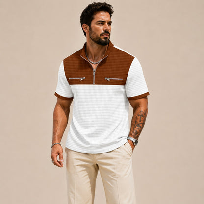 Camisa Axton™ con Cuello de Cremallera y Estilo Moderno