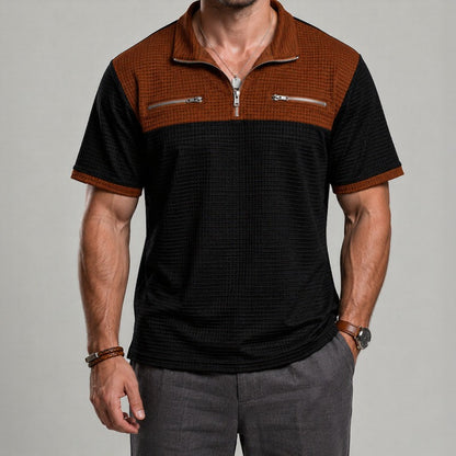 Camisa Axton™ con Cuello de Cremallera y Estilo Moderno