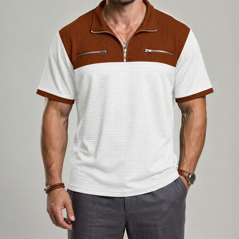 Camisa Axton™ con Cuello de Cremallera y Estilo Moderno