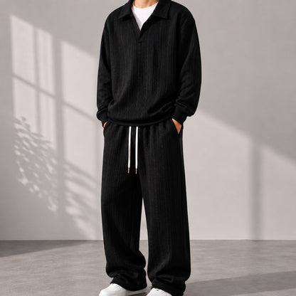 Conjunto Masculino Valdren™ De 2 Piezas En Punto Texturizado