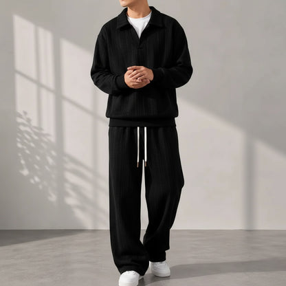 Conjunto Masculino Valdren™ De 2 Piezas En Punto Texturizado
