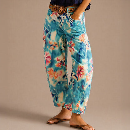 Pantalón Alvida™ con Estampado Floral y Caída Amplia