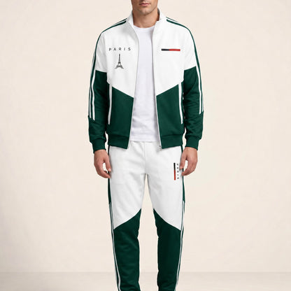 Conjunto Cassian Paris™ con Chaqueta de Cuello Alto y Pantalón Jogger