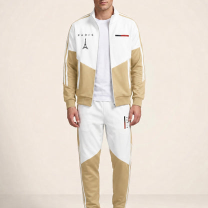 Conjunto Cassian Paris™ con Chaqueta de Cuello Alto y Pantalón Jogger
