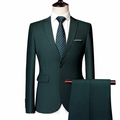 Conjunto Monaco Royal™ con Blazer de Sastrería Premium y Pantalón de Corte Slim