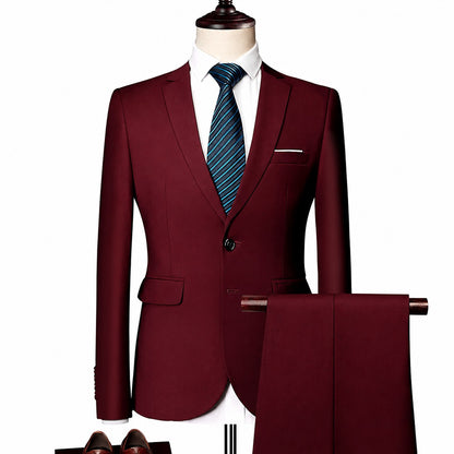 Conjunto Monaco Royal™ con Blazer de Sastrería Premium y Pantalón de Corte Slim