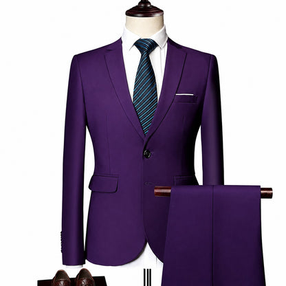 Conjunto Monaco Royal™ con Blazer de Sastrería Premium y Pantalón de Corte Slim