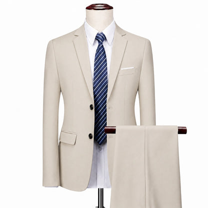 Conjunto Monaco Royal™ con Blazer de Sastrería Premium y Pantalón de Corte Slim